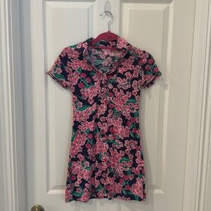 Lilly Pulitzer Flower and Cherry Dress Size XS